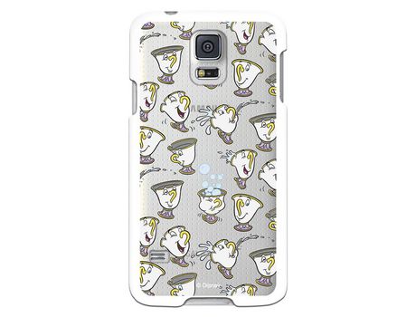 Funda Oficial Disney Chip Potts Siluetas Transparente para Samsung Galaxy S5
