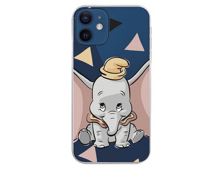 Funda para iPhone 12 Mini Oficial de Disney Dumbo Silueta Transparente - Dumbo