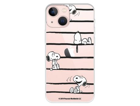 Funda para iPhone 13 Mini Oficial de Peanuts Snoopy rayas - Snoopy