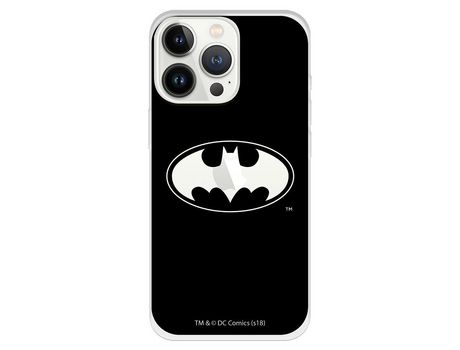 Funda para iPhone 13 Pro Oficial de DC Comics Batman Logo Transparente - DC Comics