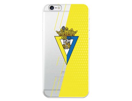 Funda para iPhone 6S del Cádiz Fondo Amarillo y Transparente - Licencia Oficial
