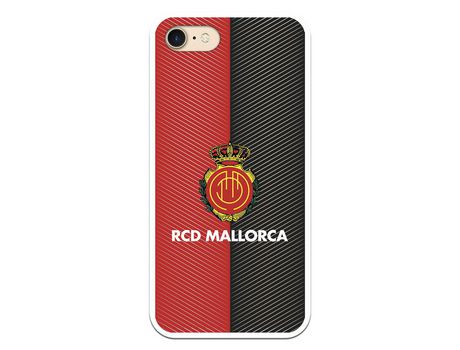Funda para iPhone 7 del Mallorca RCD Mallorca Diagonales Transparente - Licencia Oficial RCD Mallorca