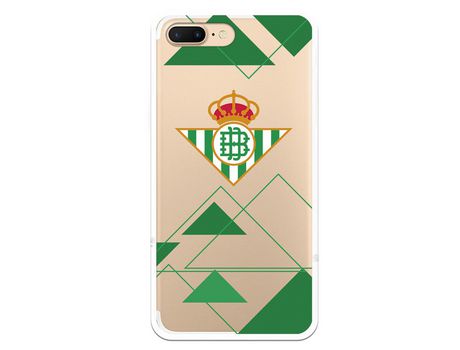Funda para iPhone 7 Plus del Betis Escudo Fondo transparente - Licencia Oficial