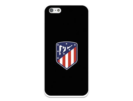 Funda para iPhone SE 2016 del Atleti Escudo Fondo Negro - Licencia Oficial