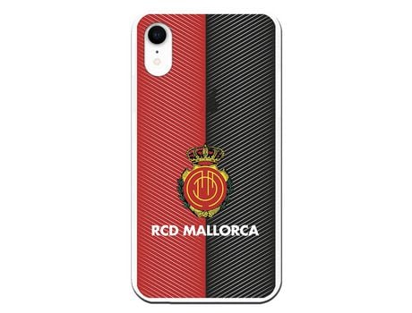 Funda para iPhone XR del Mallorca RCD Mallorca Diagonales Transparente - Licencia Oficial RCD Mallorca