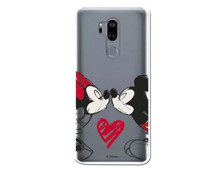 Funda para LG G7 Oficial de Disney Mickey y Minnie Beso - Clásicos Disney