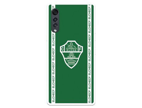 Funda para LG Velvet 5G del Elche CF Escudo Fondo Verde - Licencia Oficial Elche CF