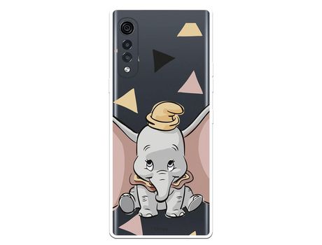 Funda para LG Velvet 5G Oficial de Disney Dumbo Silueta Transparente - Dumbo