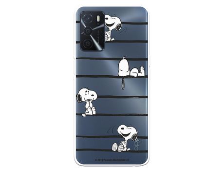 Funda para Oppo A16 Oficial de Peanuts Snoopy rayas - Snoopy
