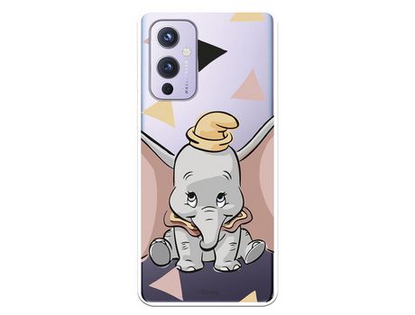 Funda para OnePlus 9 Oficial de Disney Dumbo Silueta Transparente - Dumbo