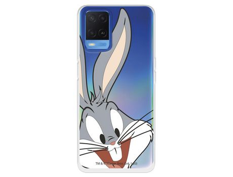 Funda para Oppo A54 4G Oficial de Warner Bros Bugs Bunny Silueta Transparente - Looney Tunes