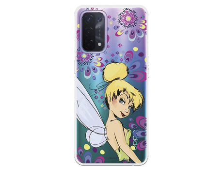 Funda para Oppo A74 5G Oficial de Disney Campanilla Flores - Peter Pan