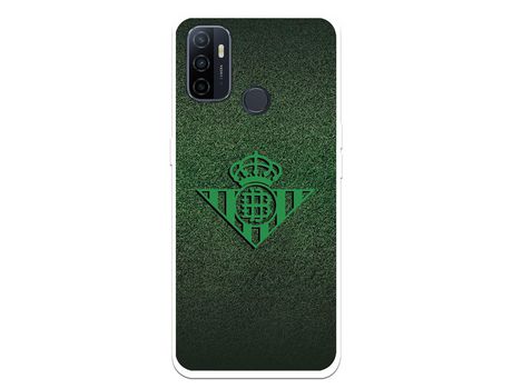 Funda para Oppo A53 del Betis Escudo Verde Fondo trama - Licencia Oficial