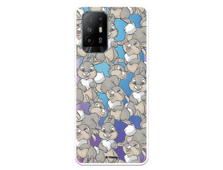 Funda para Oppo A74 4G Oficial de Disney Tambor Patrones - Bambi