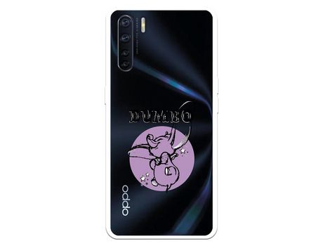 Funda para Oppo A91 Oficial de Disney Dumbo Purple Icon - Dumbo