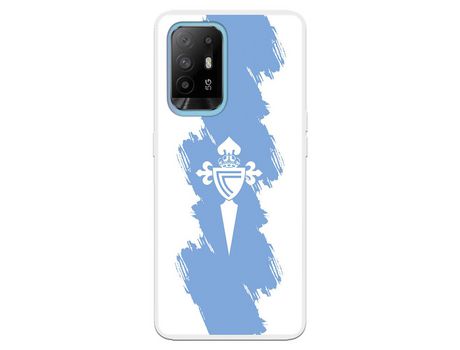 Funda para Oppo A94 5G del Celta Escudo Trazo azul - Licencia Oficial RC Celta