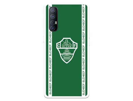 Funda para Oppo Find X2 Neo del Elche CF Escudo Fondo Verde - Licencia Oficial Elche CF