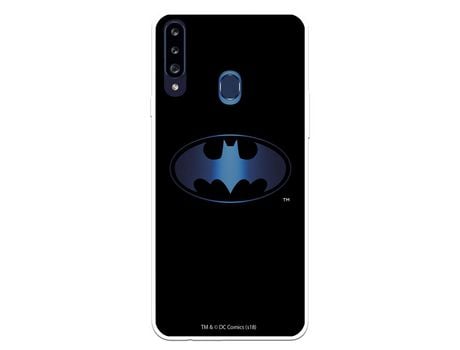 Funda para Samsung Galaxy A20S Oficial de DC Comics Batman Logo Transparente - DC Comics
