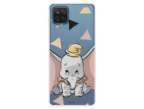 Funda para Samsung Galaxy A12 Oficial de Disney Dumbo Silueta Transparente - Dumbo