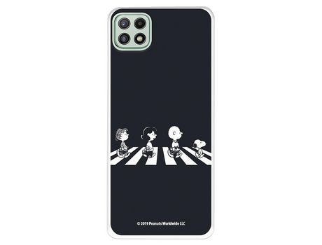 Funda para Samsung Galaxy A22 5G Oficial de Peanuts Personajes Beatles - Snoopy