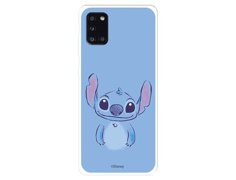 Funda para Samsung Galaxy A31 Oficial de Disney Stitch azul - Lilo & Stitch