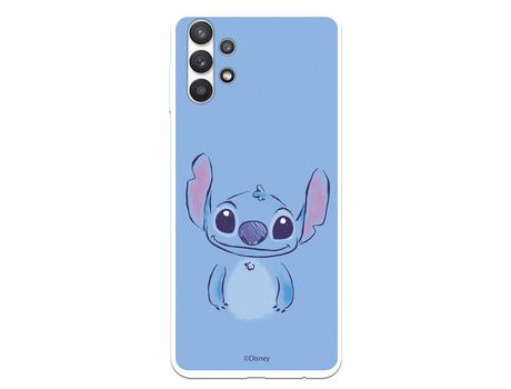 Funda para Samsung Galaxy A32 5G Oficial de Disney Stitch azul - Lilo & Stitch
