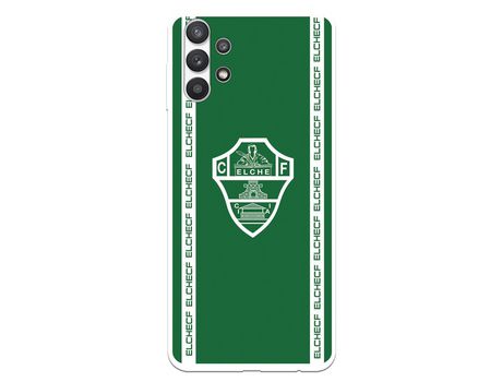 Funda para Samsung Galaxy A32 5G del Elche CF Escudo Fondo Verde - Licencia Oficial Elche CF