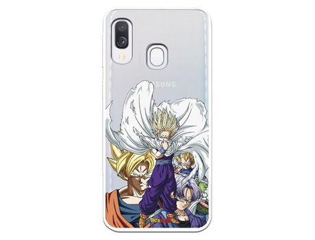 Funda para Samsung Galaxy A40 Oficial de Dragon Ball Guerreros Saiyans - Dragon Ball