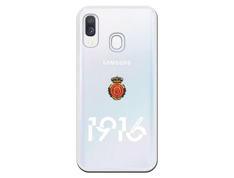 Funda para Samsung Galaxy A40 del Mallorca RCD Mallorca 1916 Transparente - Licencia Oficial RCD Mallorca