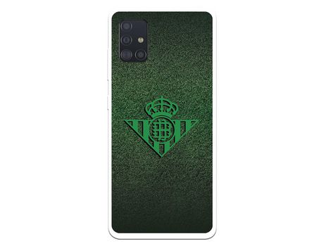 Funda para Samsung Galaxy A51 del Betis Escudo Verde Fondo trama - Licencia Oficial