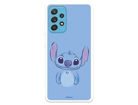Funda para Samsung Galaxy A52 5G Oficial de Disney Stitch azul - Lilo & Stitch
