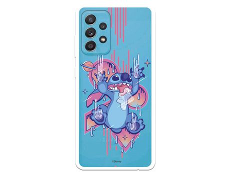 Funda para Samsung Galaxy A52 5G Oficial de Disney Stitch Graffiti - Lilo & Stitch