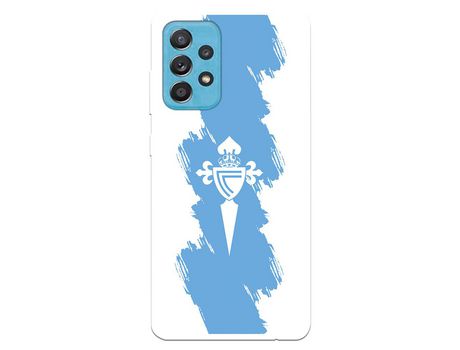 Funda para Samsung Galaxy A52 5G del Celta Escudo Trazo azul - Licencia Oficial RC Celta