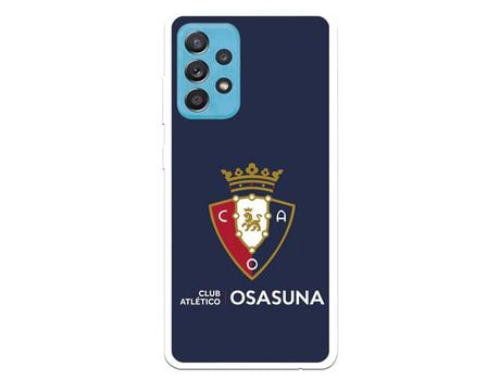 Funda para Samsung Galaxy A52 5G del Osasuna Escudo Fondo azul - Licencia Oficial CA Osasuna
