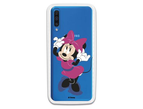 Funda para Samsung Galaxy A70 Oficial de Disney Minnie Rosa - Clásicos Disney