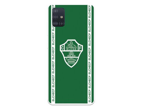 Funda para Samsung Galaxy A51 del Elche CF Escudo Fondo Verde - Licencia Oficial Elche CF