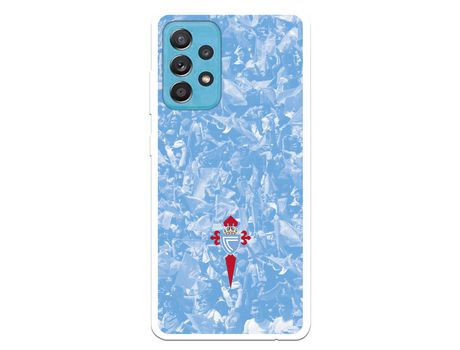 Funda para Samsung Galaxy A52 5G del Celta Escudo Fondo Hinchada - Licencia Oficial RC Celta