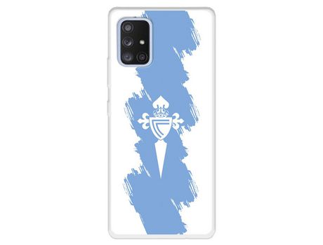 Funda para Samsung Galaxy A71 5G del Celta Escudo Trazo azul - Licencia Oficial RC Celta