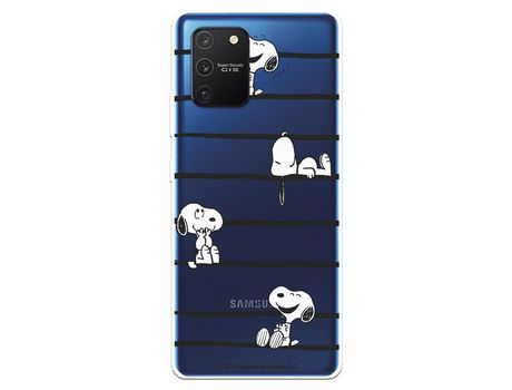 Funda para Samsung Galaxy A91 Oficial de Peanuts Snoopy rayas - Snoopy