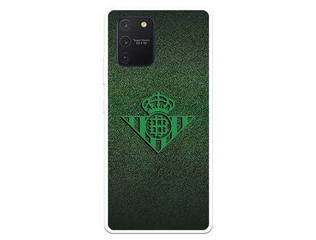 Funda para Samsung Galaxy A91 del Betis Escudo Verde Fondo trama - Licencia Oficial