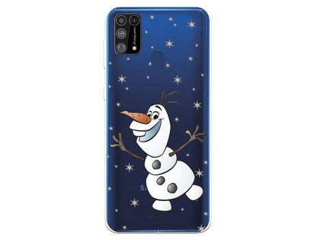 Funda para Samsung Galaxy M31 Oficial de Disney Olaf Transparente - Frozen