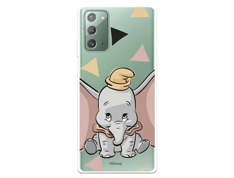 Funda para Samsung Galaxy Note20 Oficial de Disney Dumbo Silueta Transparente - Dumbo