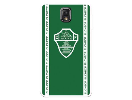 Funda para Samsung Galaxy Note3 del Elche CF Escudo Fondo Verde - Licencia Oficial Elche CF