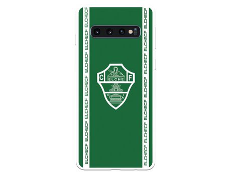 Funda para Samsung Galaxy S10 Plus del Elche CF Escudo Fondo Verde - Licencia Oficial Elche CF