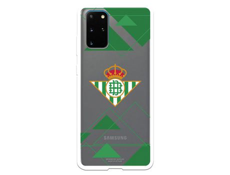 Funda para Samsung Galaxy S20 Plus del Betis Escudo Fondo transparente - Licencia Oficial