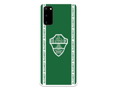 Funda para Samsung Galaxy S20 del Elche CF Escudo Fondo Verde - Licencia Oficial Elche CF