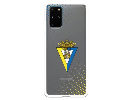 Funda para Samsung Galaxy S20 Plus del Cádiz Escudo Transparente - Licencia Oficial