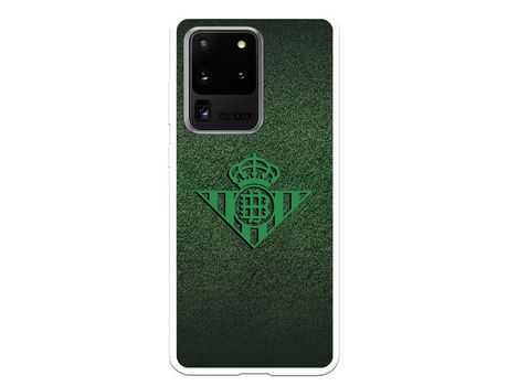 Funda para Samsung Galaxy S20 Ultra del Betis Escudo Verde Fondo trama - Licencia Oficial