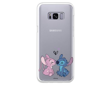 Funda para Samsung Galaxy S8 Plus Oficial de Disney Angel & Stitch Beso - Lilo & Stitch
