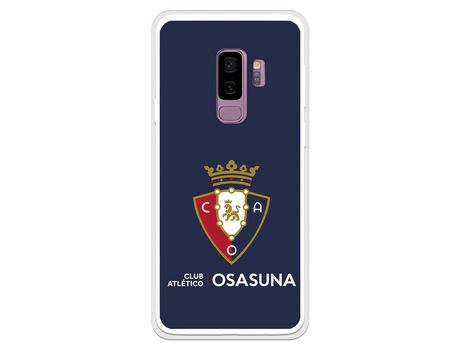 Funda para Samsung Galaxy S9 Plus del Osasuna Escudo Fondo azul - Licencia Oficial CA Osasuna
